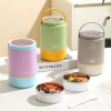 Student's fresh 304 stainless steel multi-layer lunch box, portable bucket for office workers, lunch box with lid, tableware details Picture